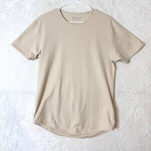 BYLT Premium Basics Lux Cotton Blend Neutral Casual Classic Crew T Shirt Mens M